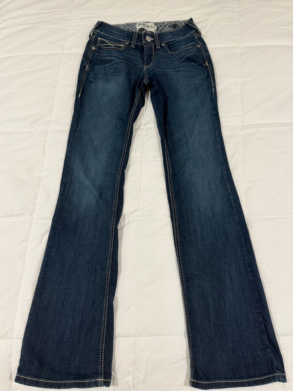 Ariat Real Denim Women's Mid Rise Bootcut Jeans Size Size 27L